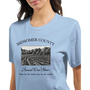 Midsomer Murders T-Shirt - Funny Mystery Tee - Unisex & Eco-Friendly Gift Baby Blue