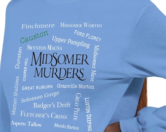 Midsomer Murders T-Shirt | Classic Unisex Long Sleeve | Cozy Detective Inspired Apparel