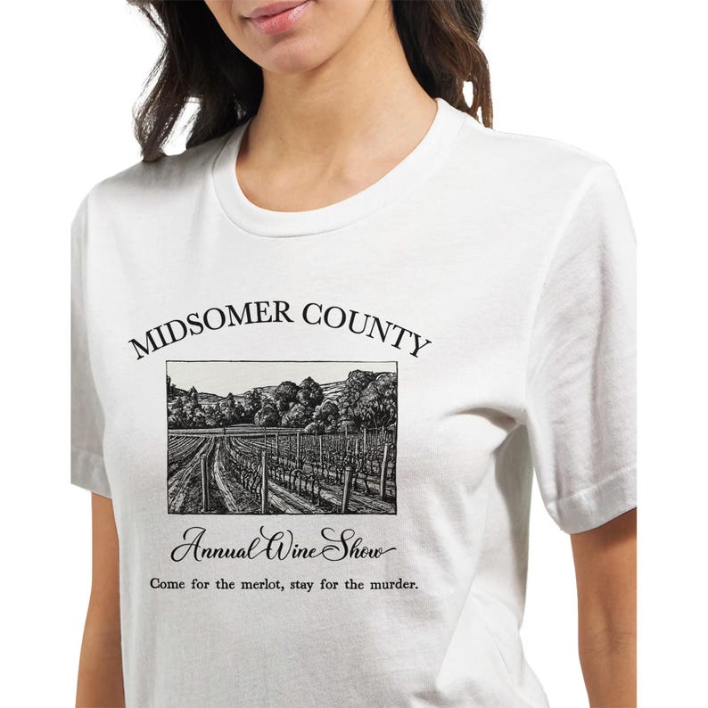 Midsomer Murders T-Shirt - Funny Mystery Tee - Unisex & Eco-Friendly Gift White