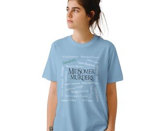 Midsomer Murders Towns T-Shirt: Mystery Fan Tee
