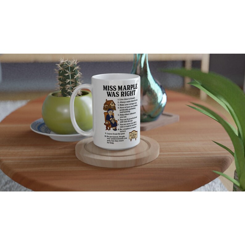Miss Marple Life Leasons: keramische mok van 15 oz afbeelding 5