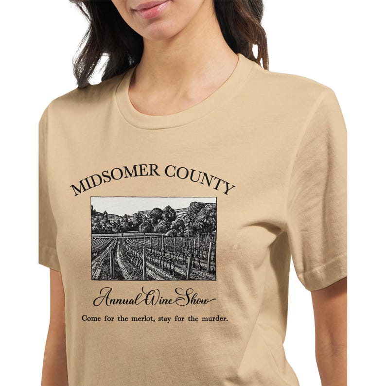 Midsomer Murders T-Shirt - Funny Mystery Tee - Unisex & Eco-Friendly Gift Soft Cream