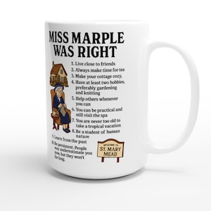 Miss Marple Life Leasons: keramische mok van 15 oz afbeelding 2