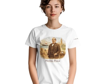 Hercule Poirot T-Shirt – Classic Fit Heavyweight Cotton Tee
