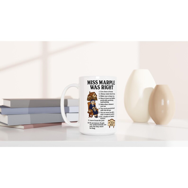 Miss Marple Life Leasons: keramische mok van 15 oz afbeelding 6