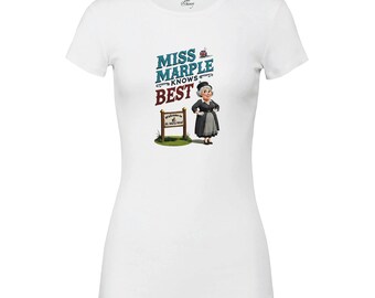 Miss Marple T-Shirt: Humorous Detective Gift for Mystery Lovers