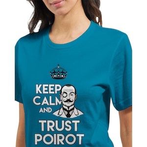 Hercule Poirot Tee- Agatha Christie Shirt -Premium Unisex Crewneck T-shirt | Bella + Canvas 3001