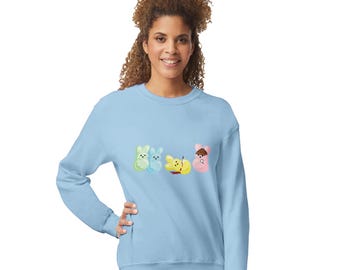 Somebunny's In Trouble-sweatshirt - hilarisch rechercheur-peepshirt - klassiek unisex sweatshirt met ronde hals | Gildan® 18000