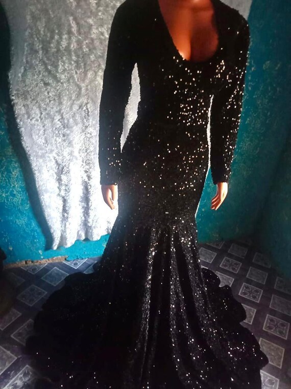 black long sleeve fitted prom dress Golden Peacock Embroidered Lehenga with Dupatta main image 0