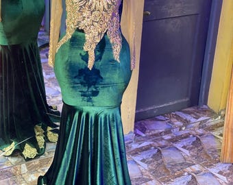Original Camille La Vie Design Formal Holiday Dress. Prom. Stunning Green  Beaded & Sequence Dress - Etsy
