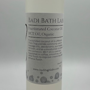 Fractionated Coconut Oil - MCT Coconut Fractionated Oil - 100% Pure Coconut Oil - Carrier Oil - Massage Oil