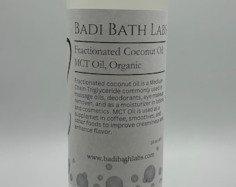 Fractionated Coconut Oil - MCT Coconut Fractionated Oil - 100% Pure Coconut Oil - Carrier Oil - Massage Oil