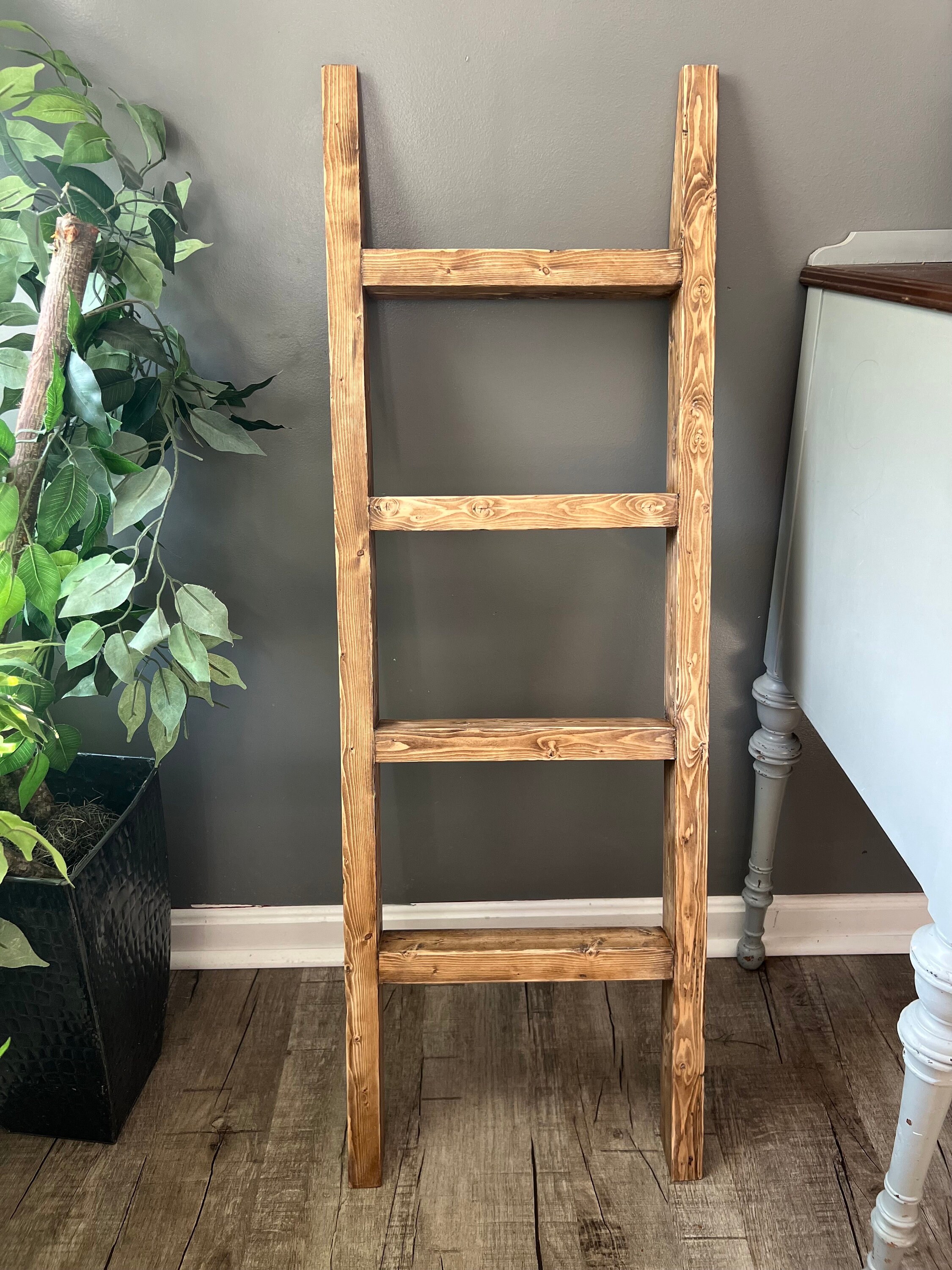 Blanket Ladder Ladder Rustic Ladder farmhouse Ladder Etsy UK