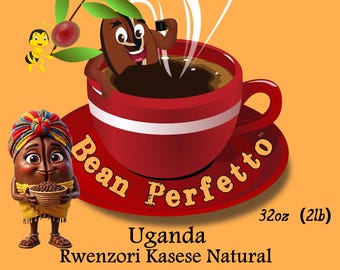Uganda Rwenzori Kasese Natural 2 lb Whole Bean