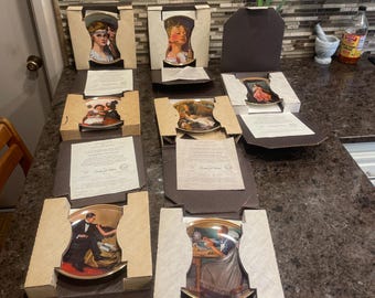 Knowles Norman Rockwell Rediscovered Women Plates #1-7 Ltd Edition Collection
