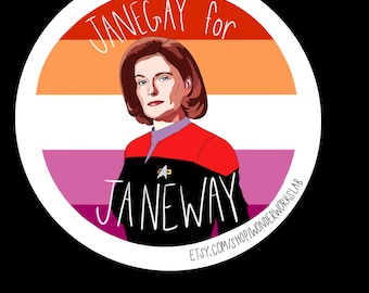 Captain Janeway Sticker