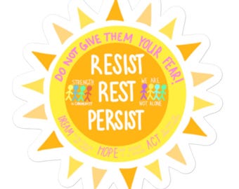 Hope and Resistance Sticker