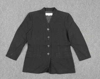 Blazer negro de alta gala vintage de Givenchy