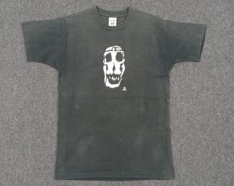 Vintage 90's SKATES American Skull Art Parody Shirt - Etsy