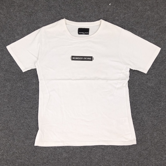 Vintage Number (N)ine Japanese Brand Box Logo Tshirt