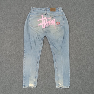 Stussy American Streetwear Style Denim Jeans
