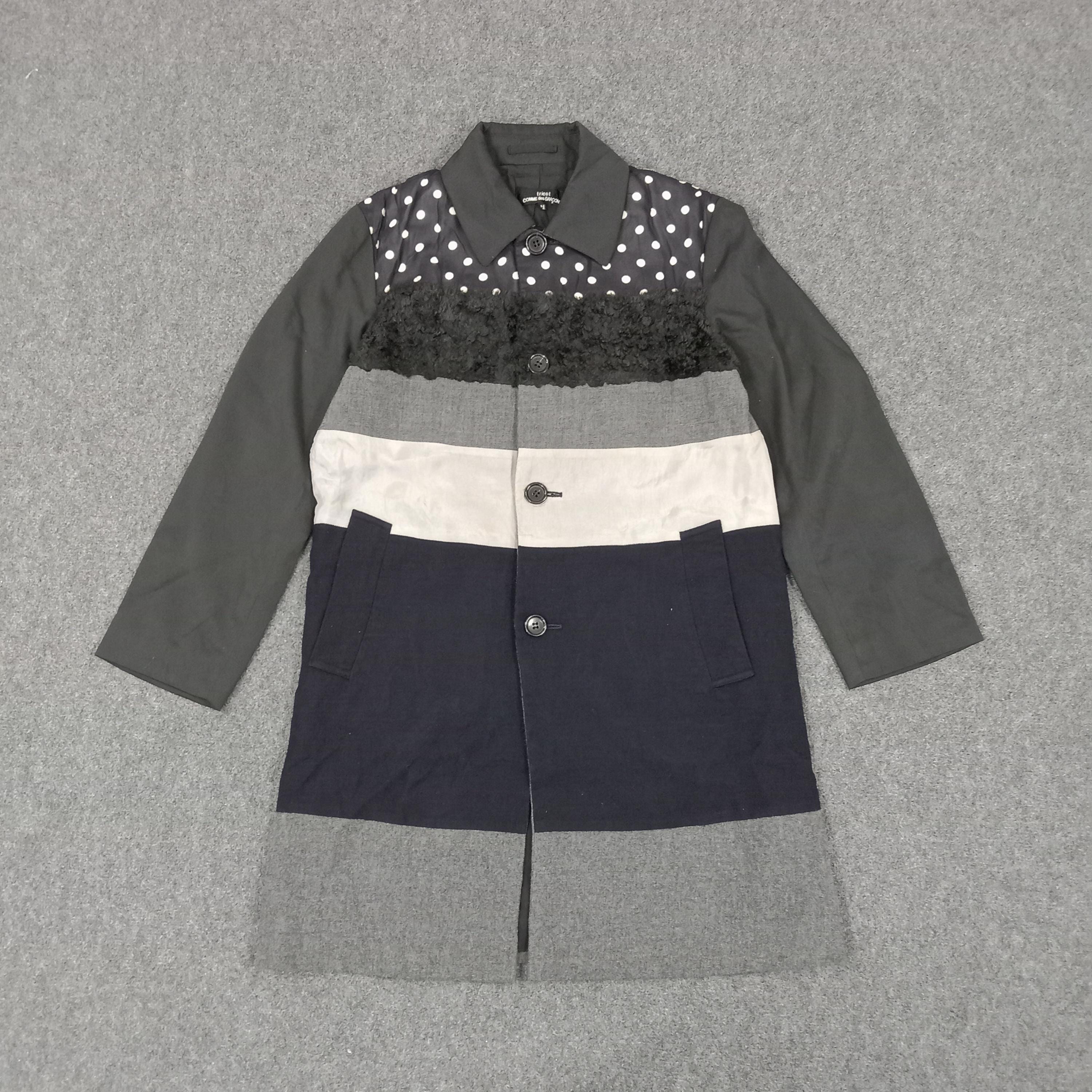 ジャケット・アウター tricot comme des garcons jacket tricot COMME des GARCONS Reversible Houndstooth Jacket Brown M (K