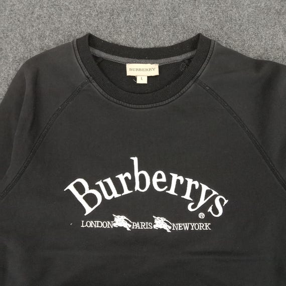 Burberry スウェット Burberry Sweatshirt M mens Doodle print jersey black squiggles