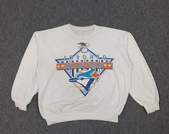 Sudadera vintage del equipo de béisbol de la MLB de los Toronto Blue Jays de los años 90