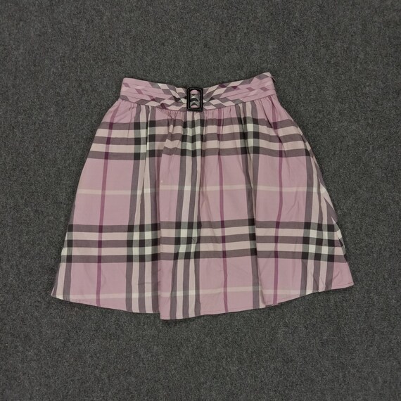 スカート Unused Burberry pink checked skirt Burberry London Nova Check Mini Skirts - Etsy