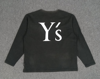Sacsny Y'saccs by Yohji Yamamoto Big Logo Long Sleeve T-shirt