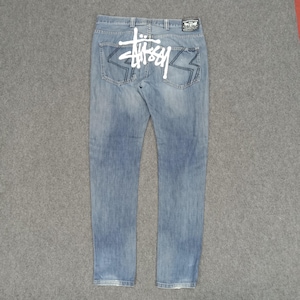 Stussy American Style Custom Logo Denim Jeans