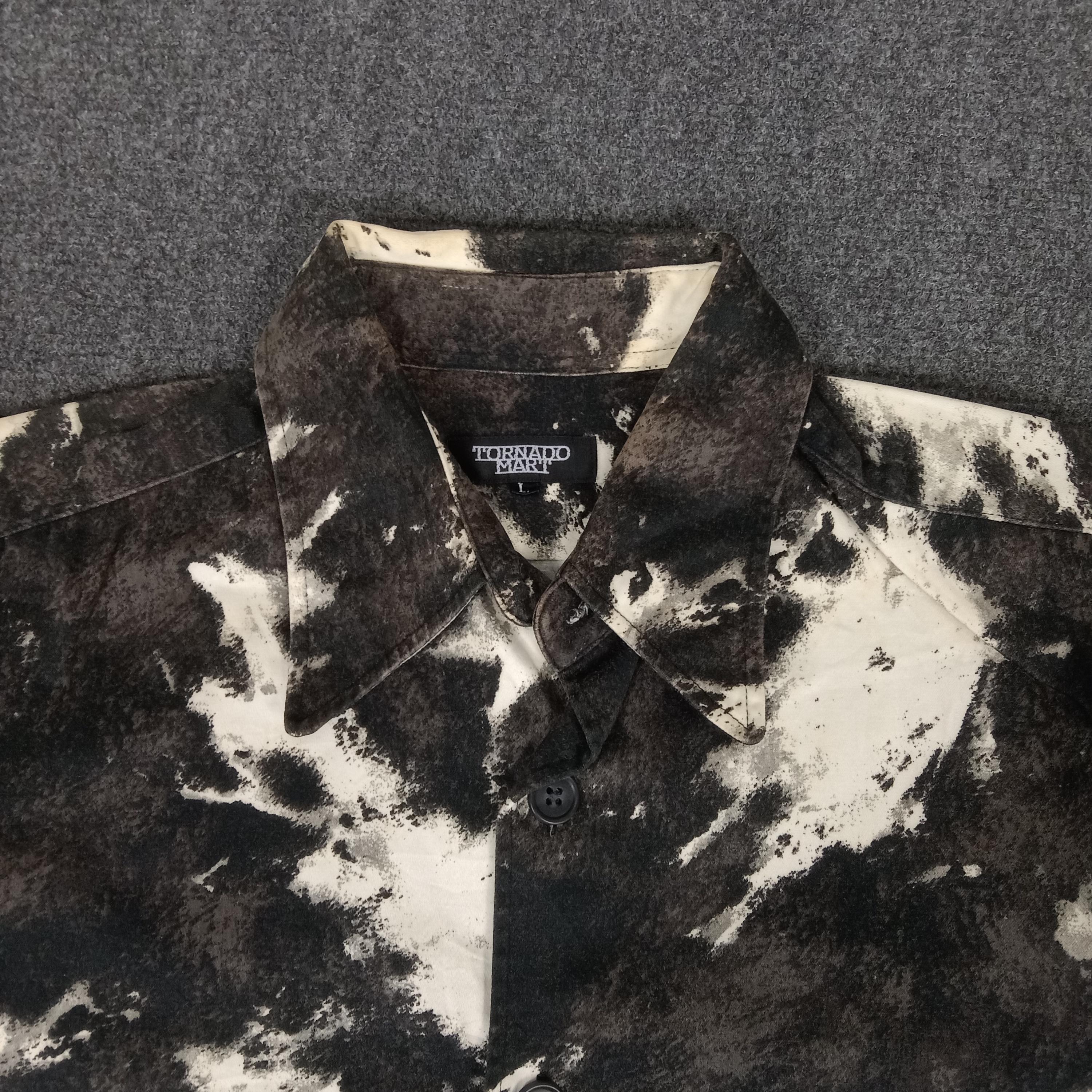 Tornado Mart Japanese Brand Tie-dye Shirt Button Up - Etsy