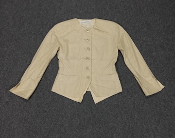 Vintage Christian Dior Italian Designer Blazer Jacket