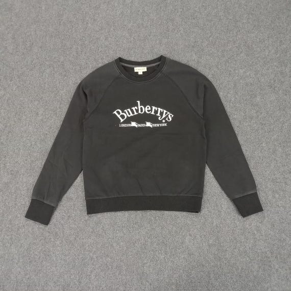 BURBERRY Italian Brand Center Logo Design Sweatshirt - Etsy
