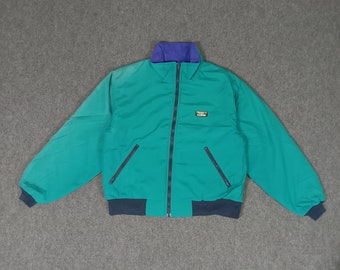 Chaqueta bomber vintage de L.L. Bean de los años 90 con interior de sherpa