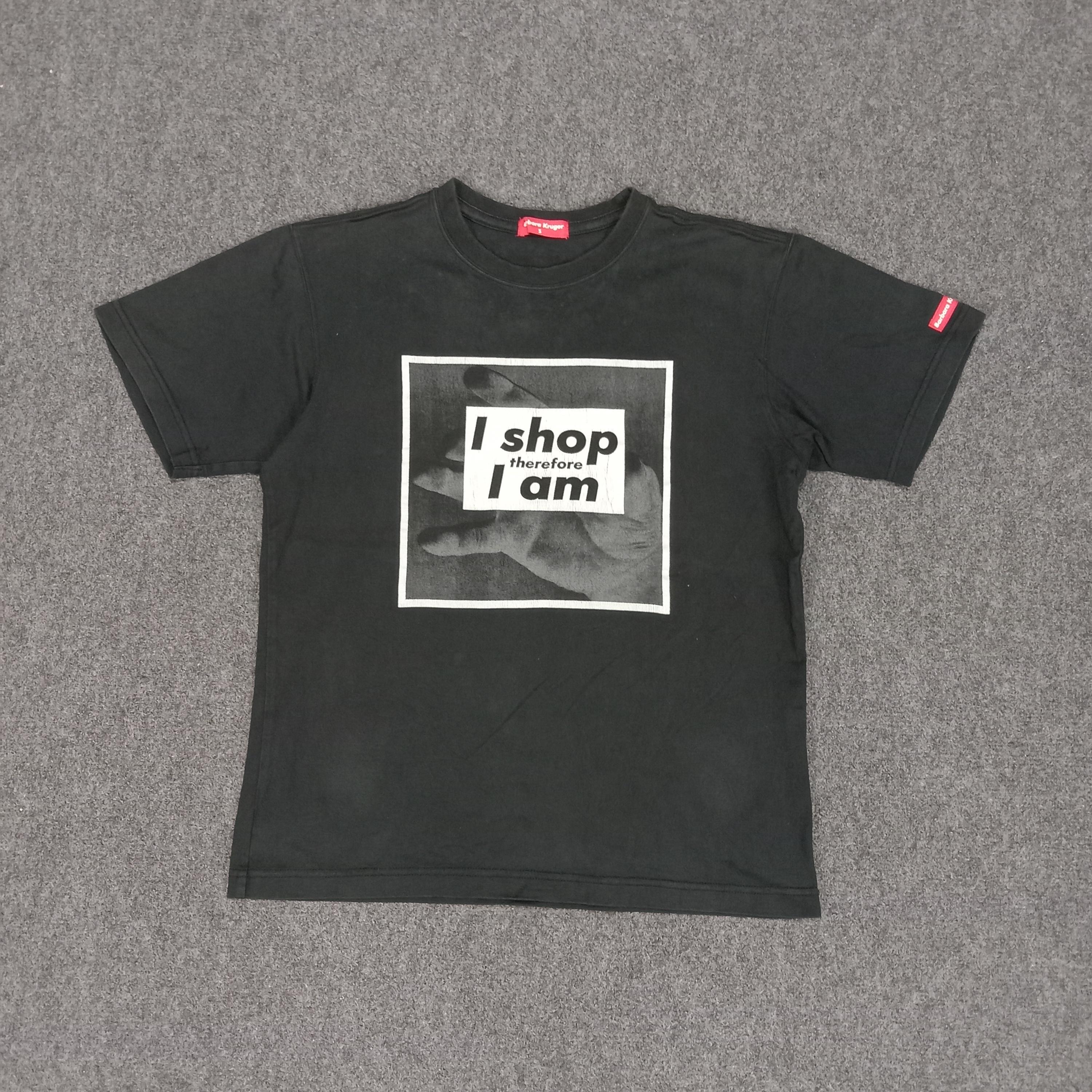 Barbara Kruger I Shop Therefore I Am Tshirt - Etsy