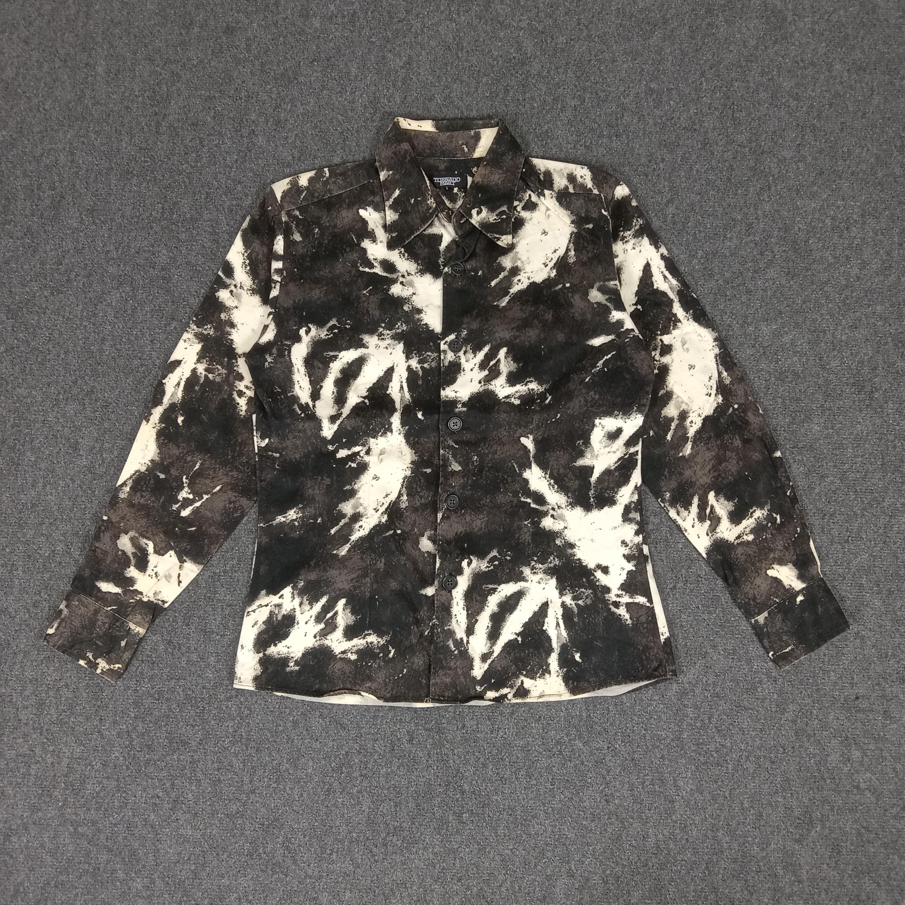 Tornado Mart Japanese Brand Tie-dye Shirt Button Up - Etsy