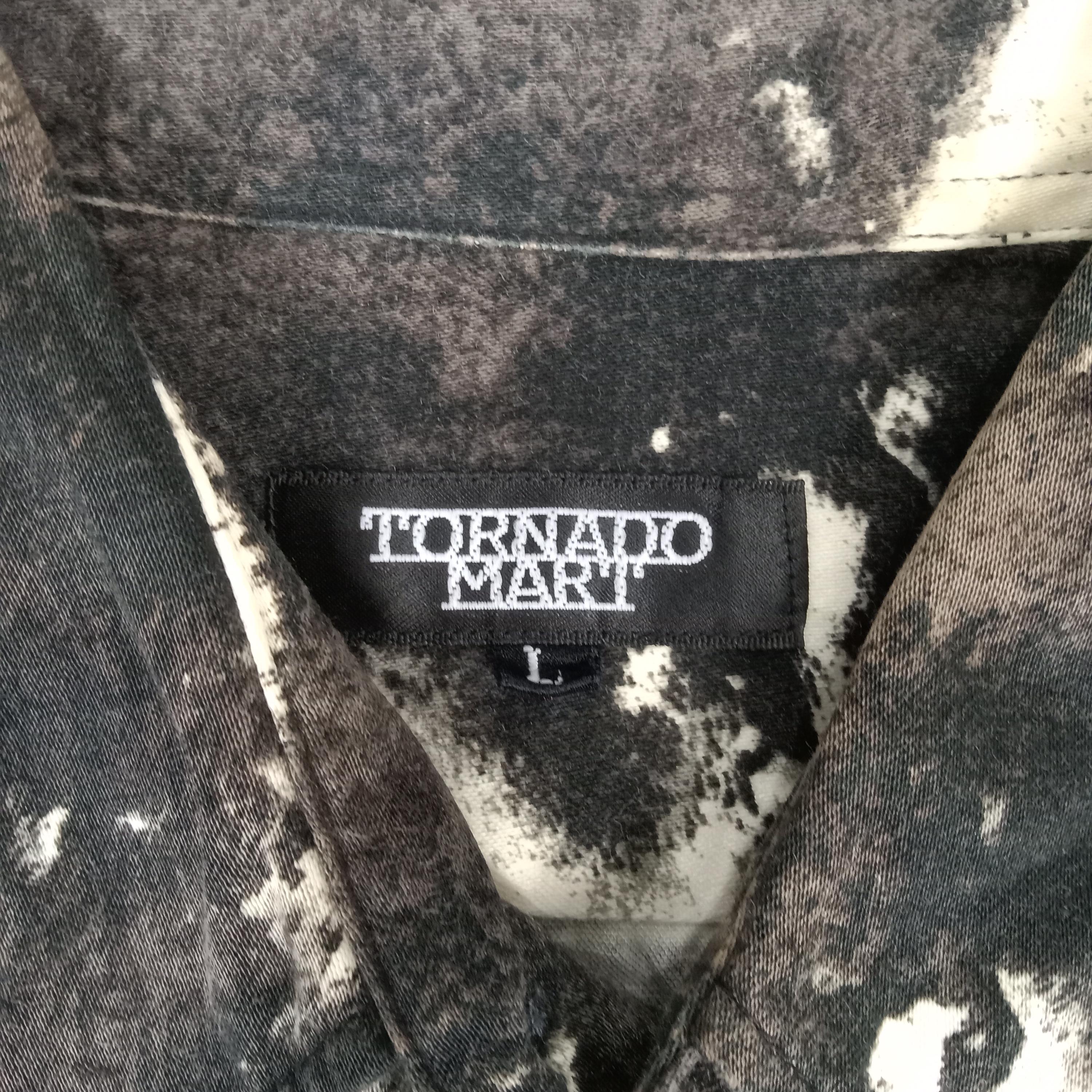 Tornado Mart Japanese Brand Tie-dye Shirt Button Up - Etsy