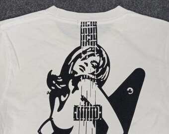 Hysteric Glamour Japanese Brand Guitar Girl Tshirt - Etsy