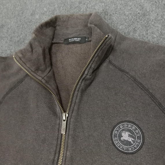 トップス Burberry black label zipper sweater Black Label × Burberry × Vintage Vintage Burberry Black