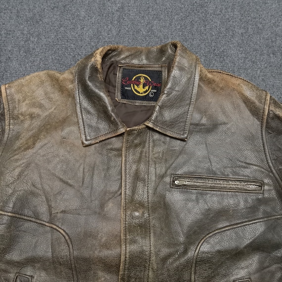 Vintage 90's Leather Wear Japanese Style Jacket - Etsy