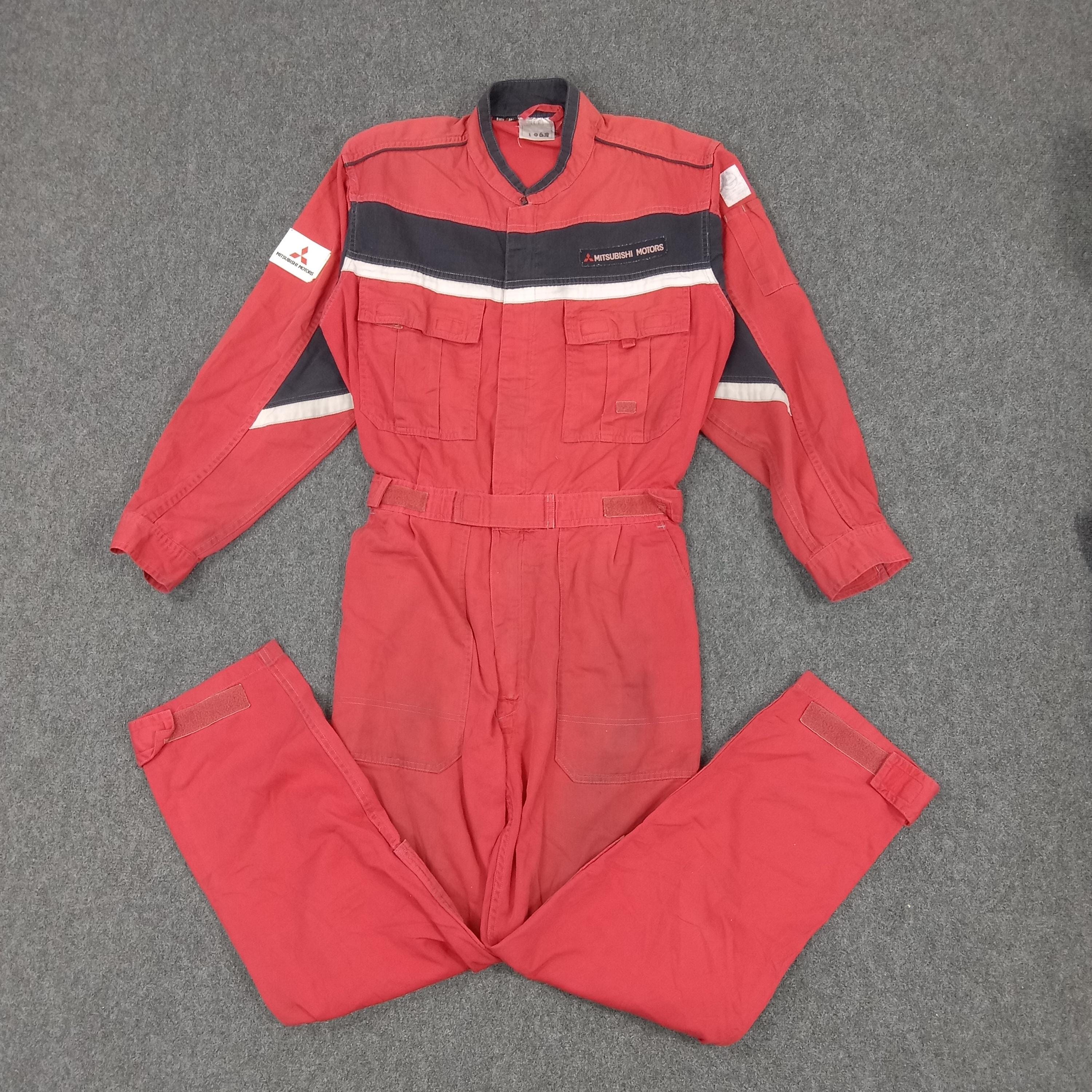 MITSUBISHI エンジニアスーツ MZ62301 赤 Mitsubishi Motors Service Staff Coverall Jacket - Etsy Finland