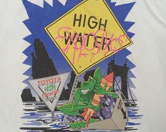 Vintage 90's Toyota WEBN Fireworks Frog Design Tshirt - Etsy