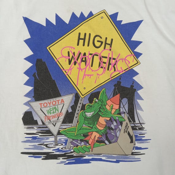 Vintage 90's Toyota WEBN Fireworks Frog Design Tshirt - Etsy