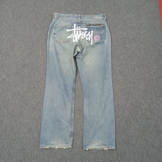 パンツ old stussy ss Link logo pocket denim Stussy SS logo denim jeans | eBay