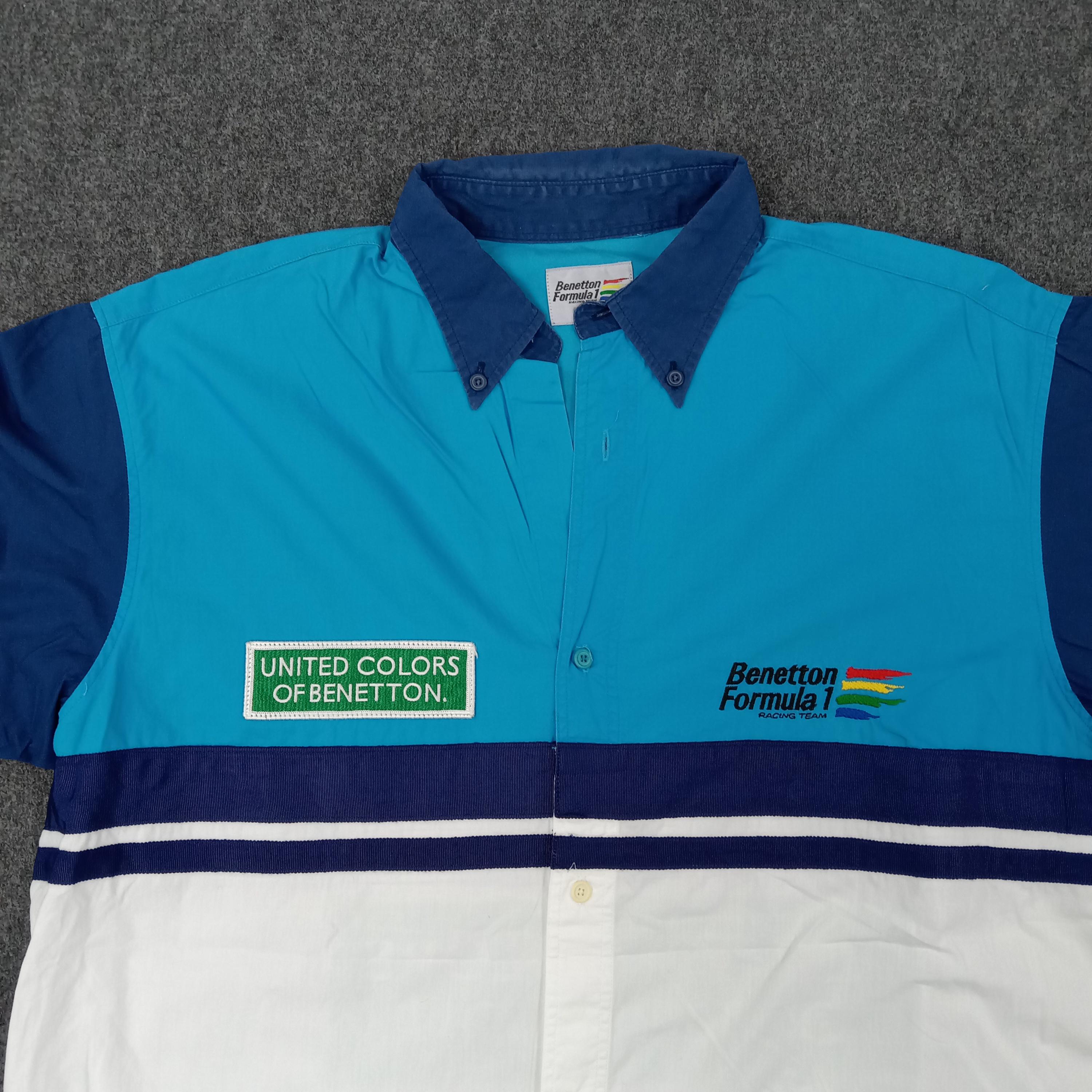 ユナイテッドカラーズ・オブ・ベネトン F1 レーシングシャツ ボタン 