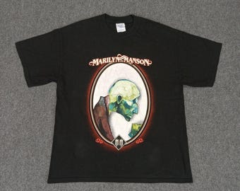 Vintage Marilyn Manson 1995 Winterland We Hate Love T Shirt - Etsy