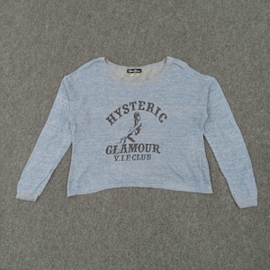 Hysteric Glamour japanische Marke Langarm Crop Tshirt