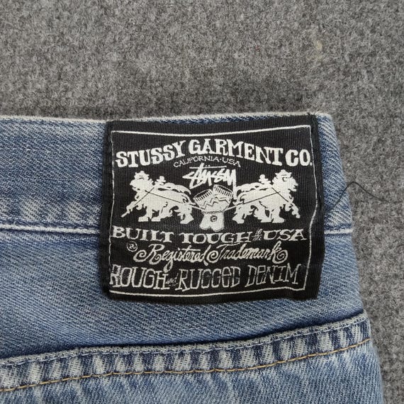 Stussy American Style Custom Logo Denim Jeans - Etsy