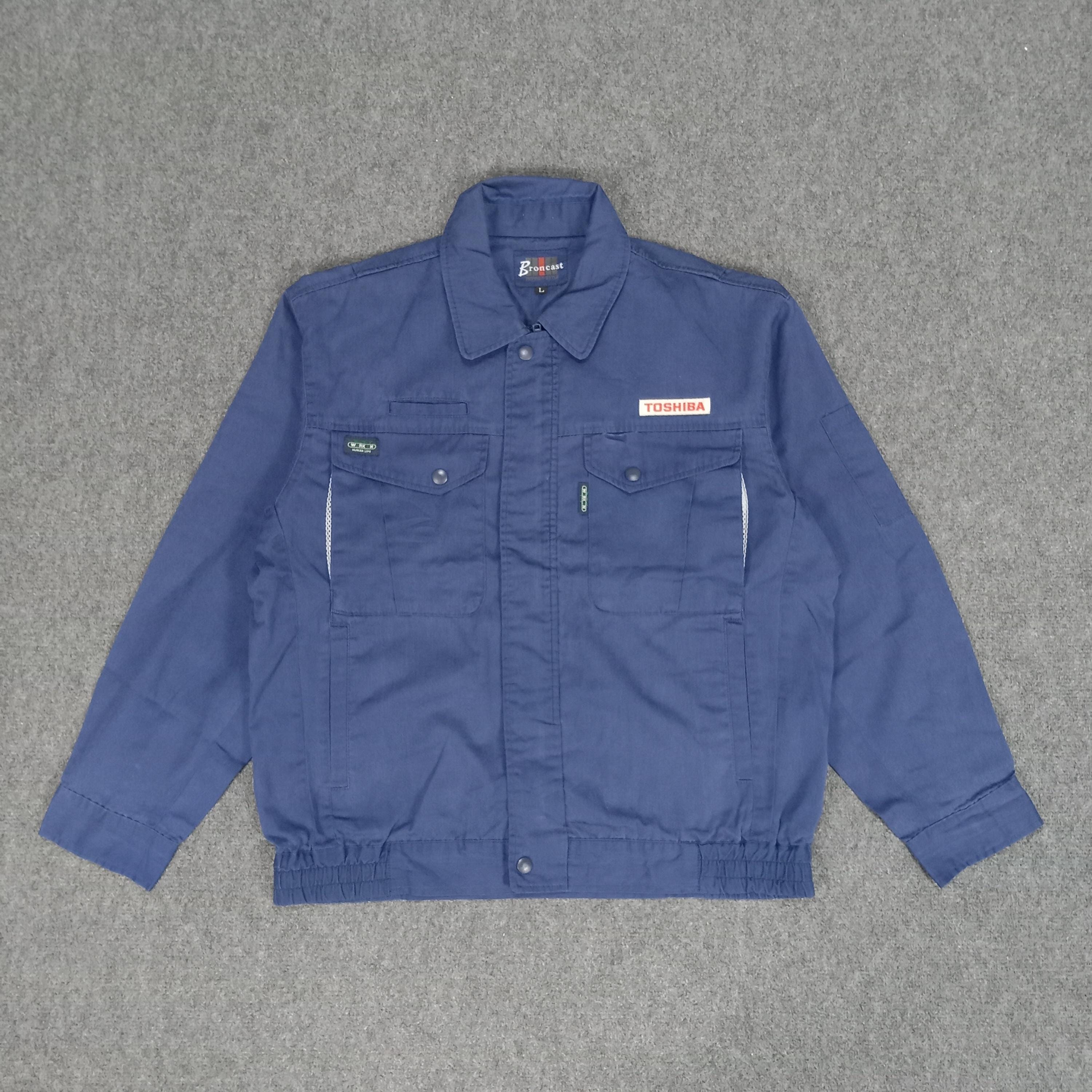 Veste Vintage Toshiba Cyclisme - Multicolore - Taille 3 - Nylon/Lycra